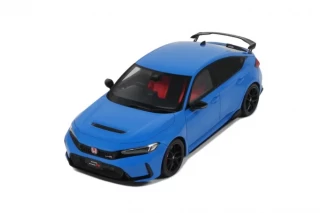 HONDA CIVIC TYPE R RACING/BOOST BLUE PEARL 2022 OttO mobile 1:18 Resinemodell (Türen, Motorhaube... nicht zu öffnen!)